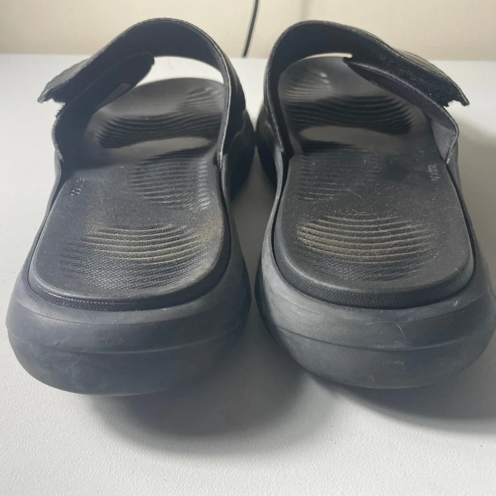 Adidas Mens AlphaBounce Slides Size 11 Black Sporty Comfort Sandals B41720